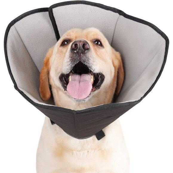 Dog Cone Collar for After Surgery, Soft Pet Recovery Collar for Medium Dog - Picture 1 of 5